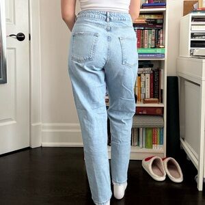 Denim&Co Light Blue Straight Leg Jeans